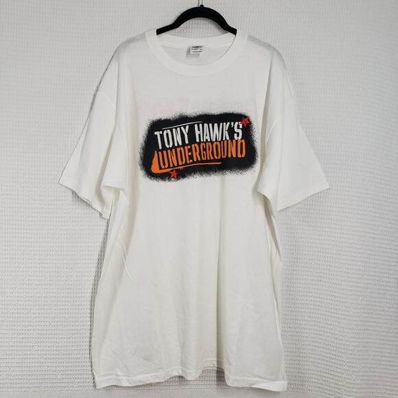 Vintage Tony Hawk’s Underground Video Game Promo Shirt Mens XL White Anvil Y2k - Picture 10 of 16